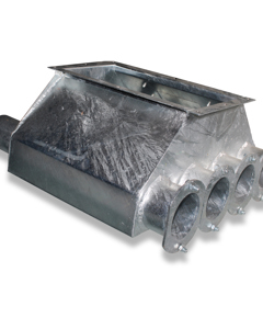 Lower part for silo boot M 75 3-line 1 direction
